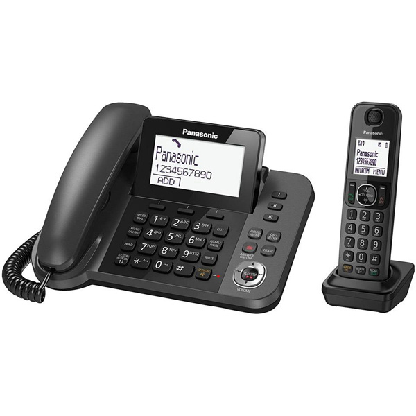 تلفن بیسیم پاناسونیک مدل KX-TGF320BX ساخت مالزی | یک ثابت و یک بیسیم Panasonic KX-TGF320BX digital Phone Made in Malaysia