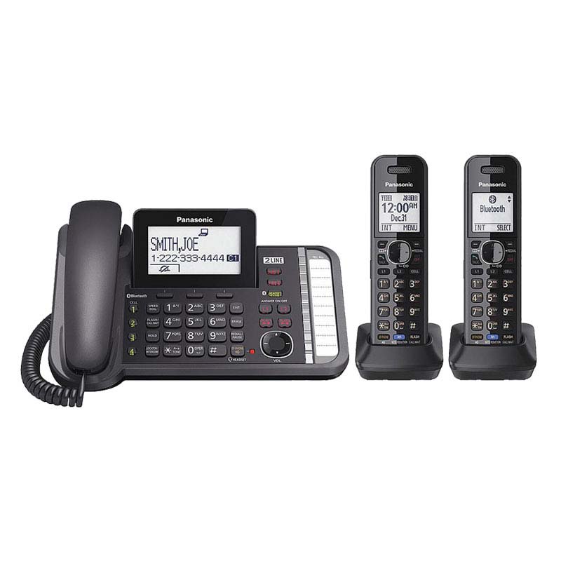 تلفن ثابت بیسیم پاناسونیک مدل KX-TG9582 | Panasonic KX-TG9582 Wireless Landing Phone | made In Malaysia