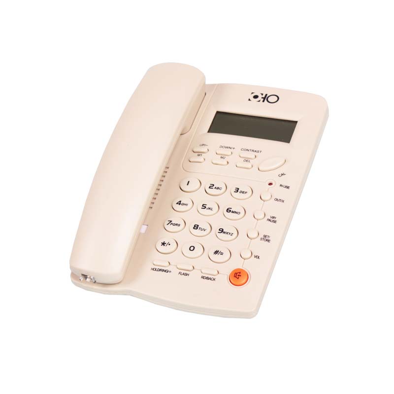 تلفن رومیزی اهو مدل OHO-03CID | سفید |فروشگاه اینترنتی دیجی پانا | 05132239200