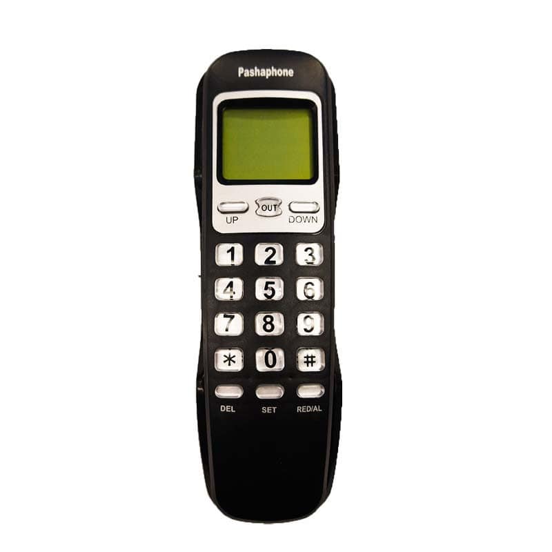 تلفن دیواری پاشافون مدل pashaphone KX-T333CID| مشکی| فروشگاه اینترنتی دیجی پانا | 05132239200