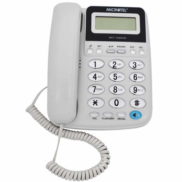 خرید ، مشخصات و قیمت تلفن رومیزی میکروتل مدل Microtel MCT-1520CID|فروشگاه اینترنتی دیجی پانا | 05132239200