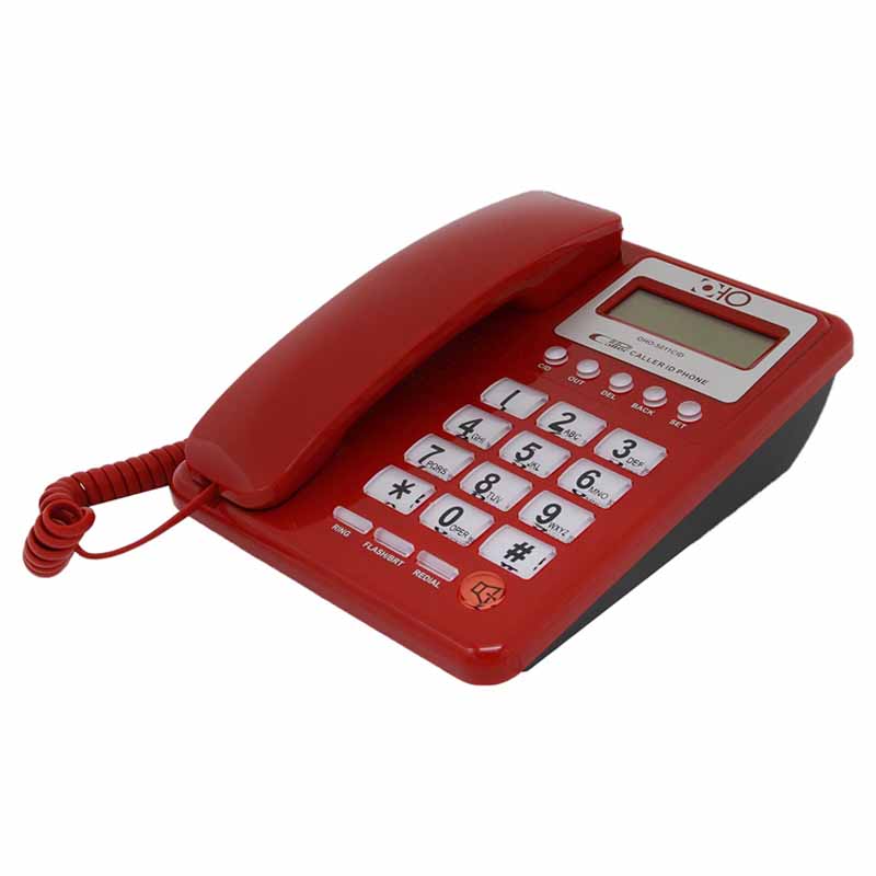 تلفن رومیزی اهو مدل OHO-5011CID | قرمز |فروشگاه اینترنتی دیجی پانا | 05132239200