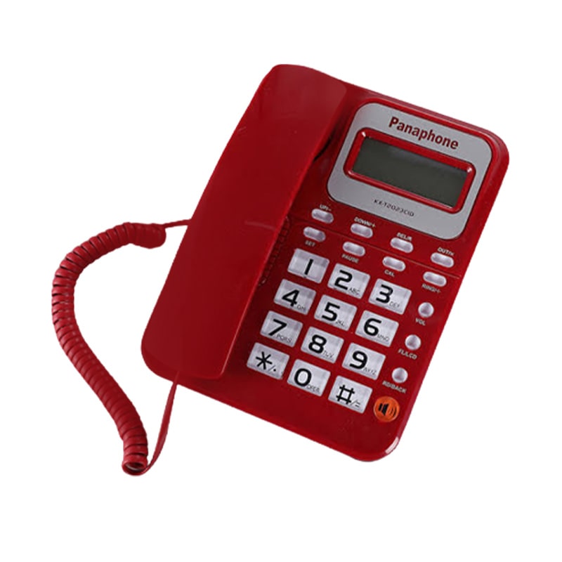 تلفن رومیزی پانافون مدل Panaphone KX-T2023CID | قرمز |فروشگاه اینترنتی دیجی پانا | 05132239200
