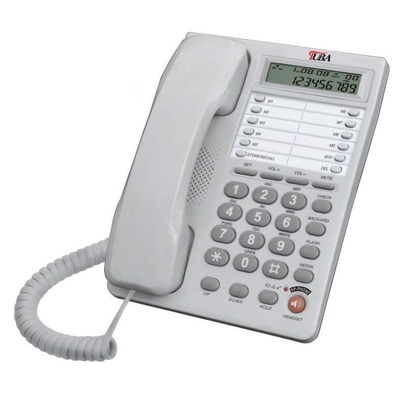 تلفن رومیزی طوبی مدل TUBA KX-T200 | فروشگاه اینترنتی دیجی پانا | 05132239200