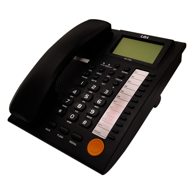 تلفن رومیزی طوبی مدل TUBA KX-T700 | مشکی | فروشگاه اینترنتی دیجی پانا | 05132239200