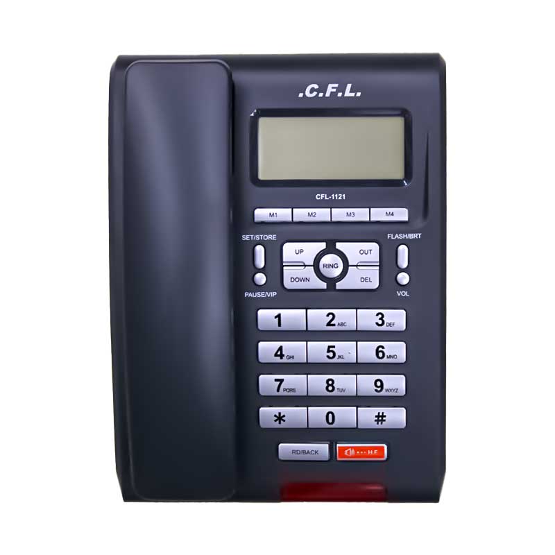 تلفن سی اف ال مدل CFL-1121 | CFL CFL-1121 Ladnline Phone | دارای گارانتی 12 ماهه سی اف ال | موسسه مخابراتی آسمان هشتم | نمایندگی رسمی پاناسونیک | فروشگاه اینترنتی دیجی پانا | 05132239200