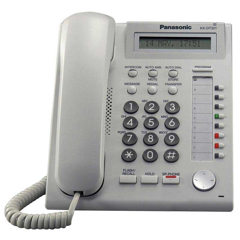 تلفن سانترال تحت شبکه پاناسونیک مدل KX-NT321 | Panasonic KX-NT321 IP Phone | دارای گارانتی 12 ماهه پویان | آسمان هشتم | نمایندگی رسمی پاناسونیک | فروشگاه اینترنتی دیجی پانا | 05132239200