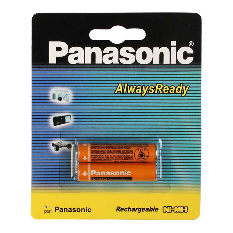 باتری نیم قلمی قابل شارژ پاناسونیک مدل HHR-3MRT/2BM 830mAh | Panasonic HHR-3MRT/2BM Rechargeable Battery | فروشگاه اینترنتی دیجی پانا | موسسه مخابراتی آسمان هشتم | digipana.com