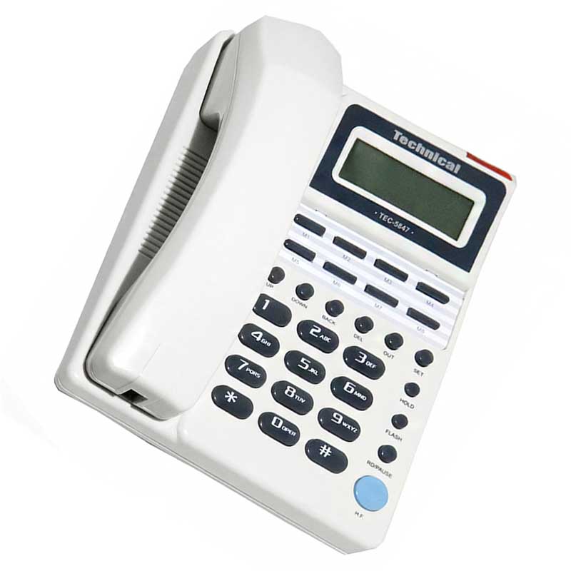 تلفن تکنیکال مدل TEC-5847| Technical TEC-5847 Ladnline Phone | دارای گارانتی 12 ماهه تکنیکال | موسسه مخابراتی آسمان هشتم | نمایندگی رسمی پاناسونیک | فروشگاه اینترنتی دیجی پانا | 05132239200