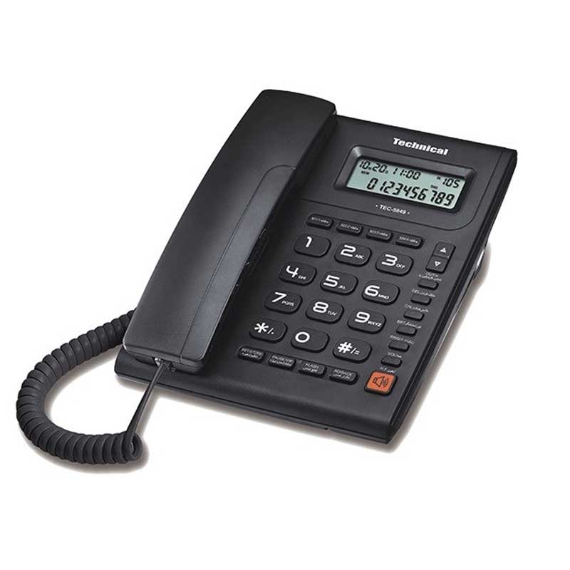 تلفن تکنیکال مدل TEC-5849 | Technical TEC-5849 Ladnline Phone | دارای گارانتی 12 ماهه تکنیکال | موسسه مخابراتی آسمان هشتم | نمایندگی رسمی پاناسونیک | فروشگاه اینترنتی دیجی پانا | 05132239200