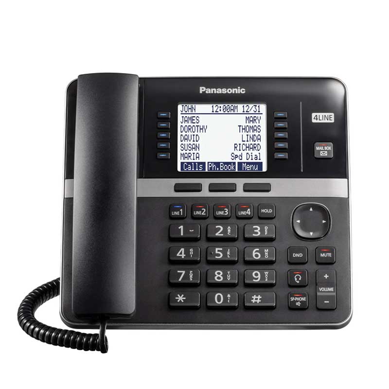 تلفن 4خط پاناسونیک مدل KX-TGW420 | Panasonic KX-TGW420 4-Line Ladnline Phone | دارای گارانتی 12 ماهه پویان | آسمان هشتم | نمایندگی رسمی پاناسونیک | فروشگاه اینترنتی دیجی پانا | 05132239200